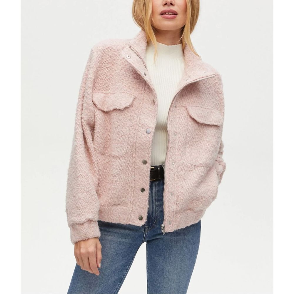 $228 NEW Michael Stars Leti Jacket In Rose